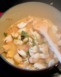 Poulet Basquaise tout simple ( Baskisches Huhn ganz einfach ! ) Poulet Basquaise Baskisches Huhn Ganz Einfach Kochen 4 239x300