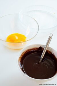 Glutenfreier Schokokuchen Schokokuchen Ohne Gluten Schritt 4 Ei Und Schokoladenmasse Vorbereitet 200x300