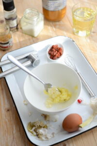 Rouille Rouille Sauce Schritt 6 Rouille Zubereitung Mischen
