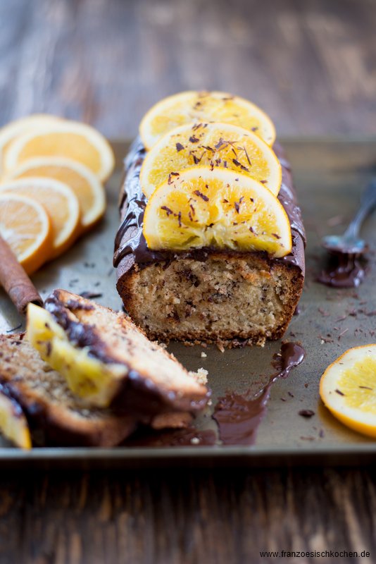 Gâteau orange cannelle et chocolat ( Orangen-Zimt-Schokoladen-Kuchen ...