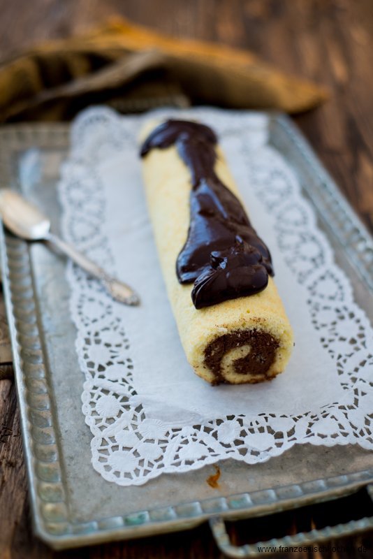 Bûche de Noël 2014 Schokolade-Kastanien Rezept