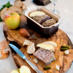 Ententerrine mit Äpfeln, Calvados und 4-Gewürzen