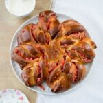 Rezepte a-z Brioche Blumen Rosa Pralines