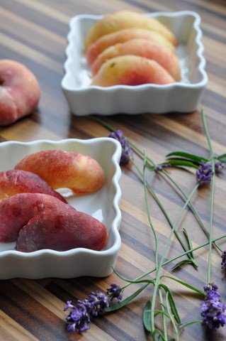  Clafoutis Rezept Schritt 4 Pfirsiche Und Lavendel Vorbereitet