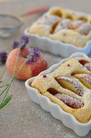  Lavendel Pfirsich Glutenfreier Clafoutis 4