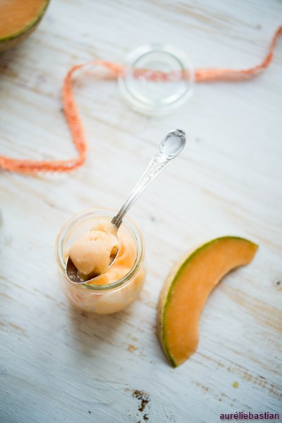Sorbet fleur d'oranger et melon pour sorbetière (Sorbet für Eismaschine mit Orangenblütenwasser und Melone) DSC_9856 Copier1