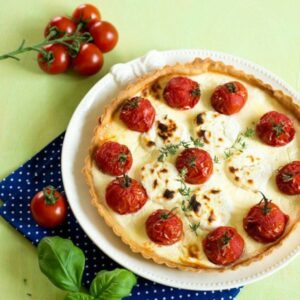Quiche mit Tomaten und Ziegenkäse