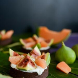 Tartelettes figues et melon (Tartelettes mit Feigen und Melone)