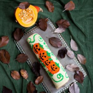 Halloween-Rezept: Schoko-Kürbis Rolle