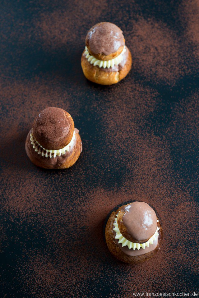Religieuse au chocolat (Schokoladen-Windbeutel) Religieuse Au Chocolat 3