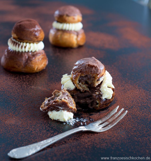 Religieuse au chocolat (Schokoladen-Windbeutel) Religieuse Au Chocolat 8