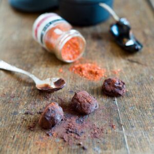 Trüffeln mit Piment d’Espelette