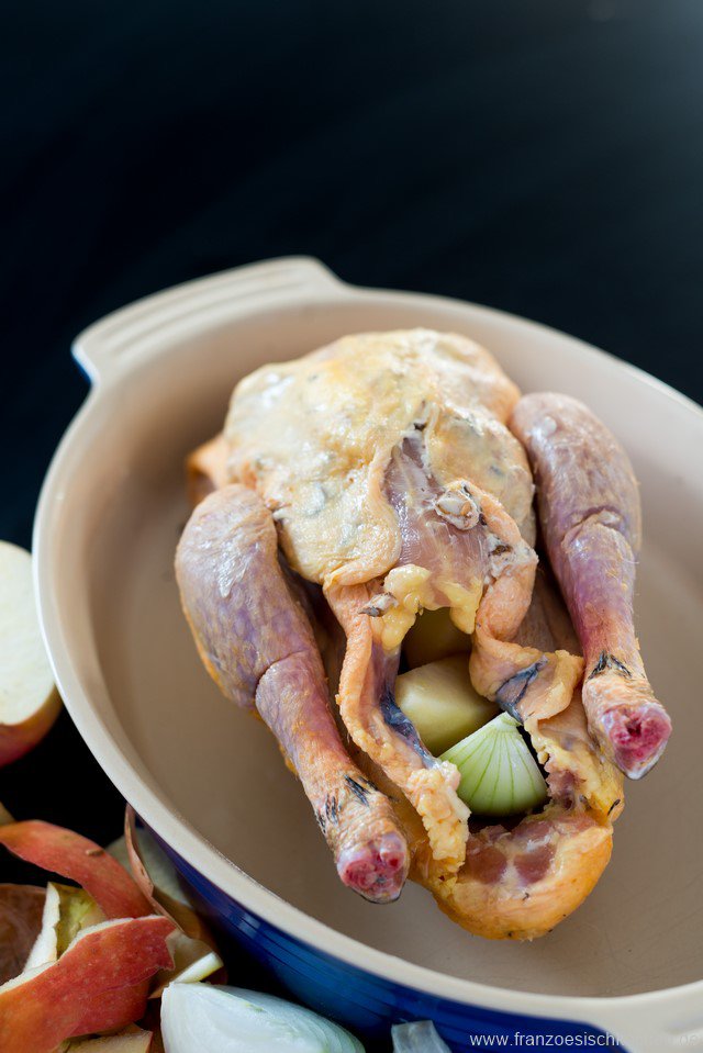 Poularde en croûte de sel (Poularde im Salzmantel) Rezept