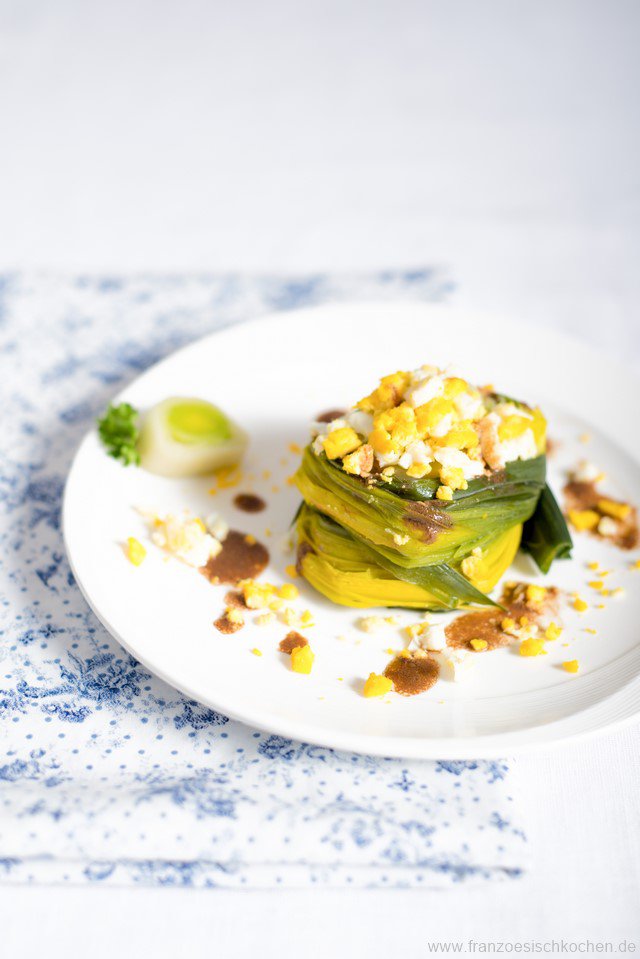 Poireaux vinaigrette ( Porree mit Vinaigrette ) Poireaux vinaigrette ( Porree mit Vinaigrette )