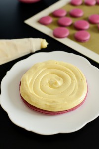 Gateau de Macarons Myrtilles et Violettes ( Macarons Kuchen mit Blaubeeren und Veilchen ) DSC_9073 1 Kopie 200x300