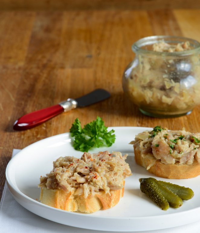 Rillettes m. Hähnchen Rezept | Französisch kochen