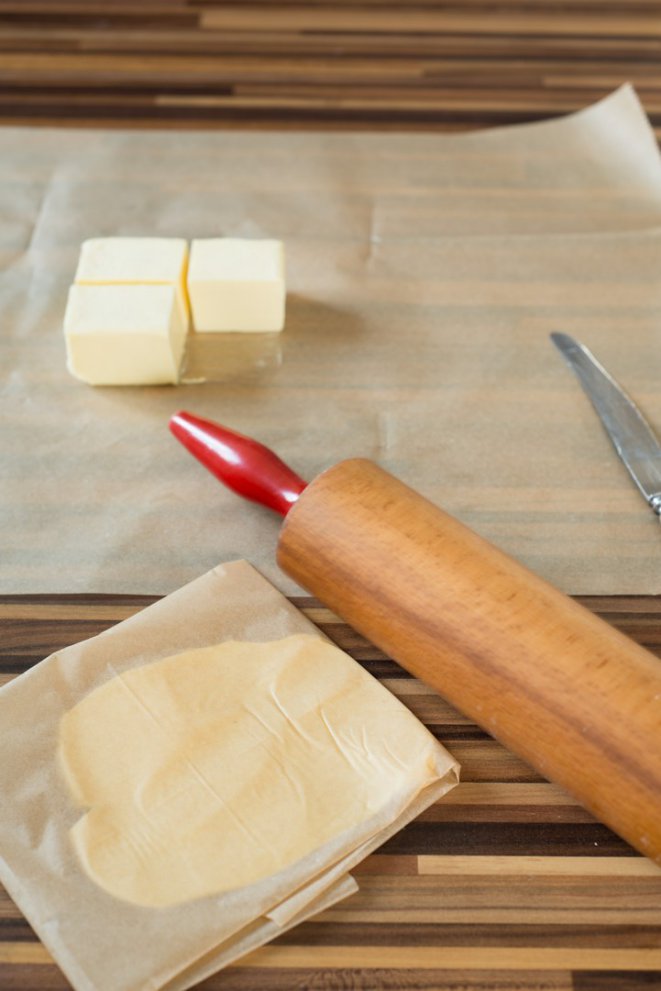  Hefe Blätterteig Schritt 3 Butter Und Teig Vorbereitung