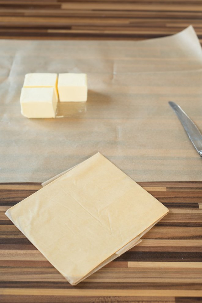  Hefe Blätterteig Schritt 4 Butter Und Teig Vorbereitung