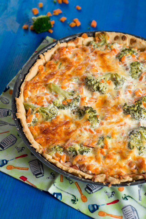 Brokkoli Möhren Quiche Rezept