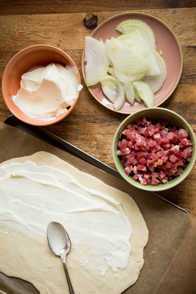  Zutaten Flammkuchen