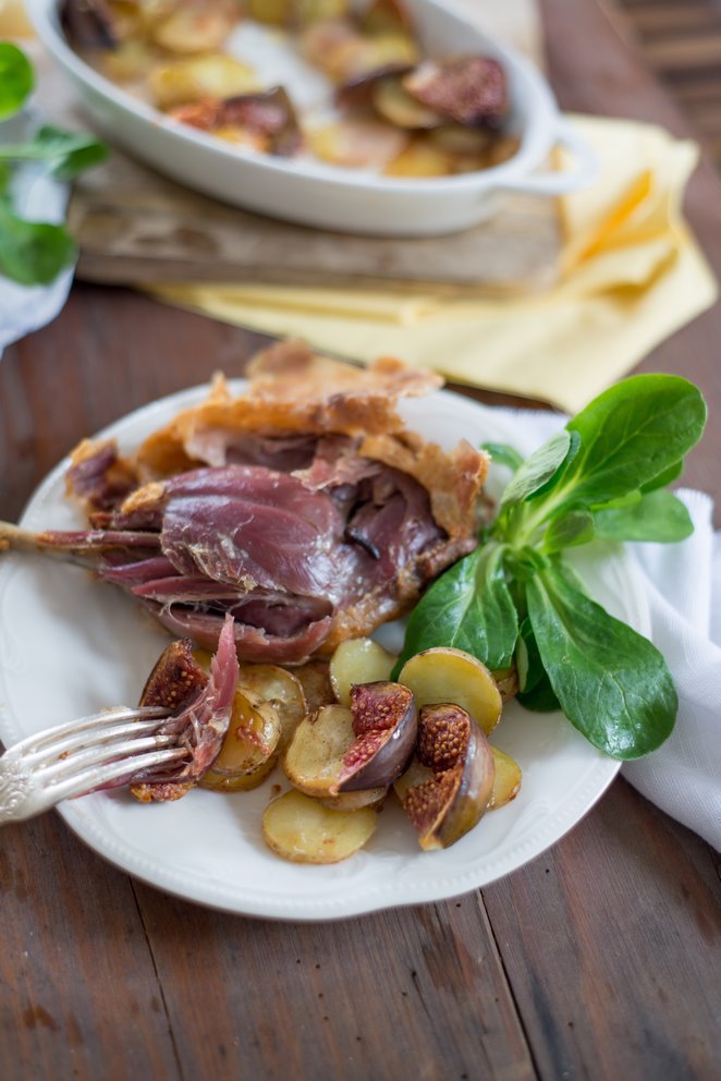 Enten-Confit mit Zimt, Feigen & Kartoffeln à la sarladaise (Confit de canard à la cannelle) DSC_6920 Kopie