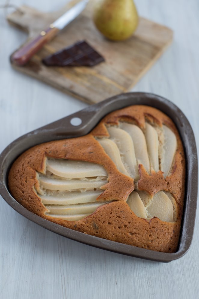 Glutenfreier Kastanienkuchen mit Schoko & Birnen Kastanienkuchen Glutenfrei 4