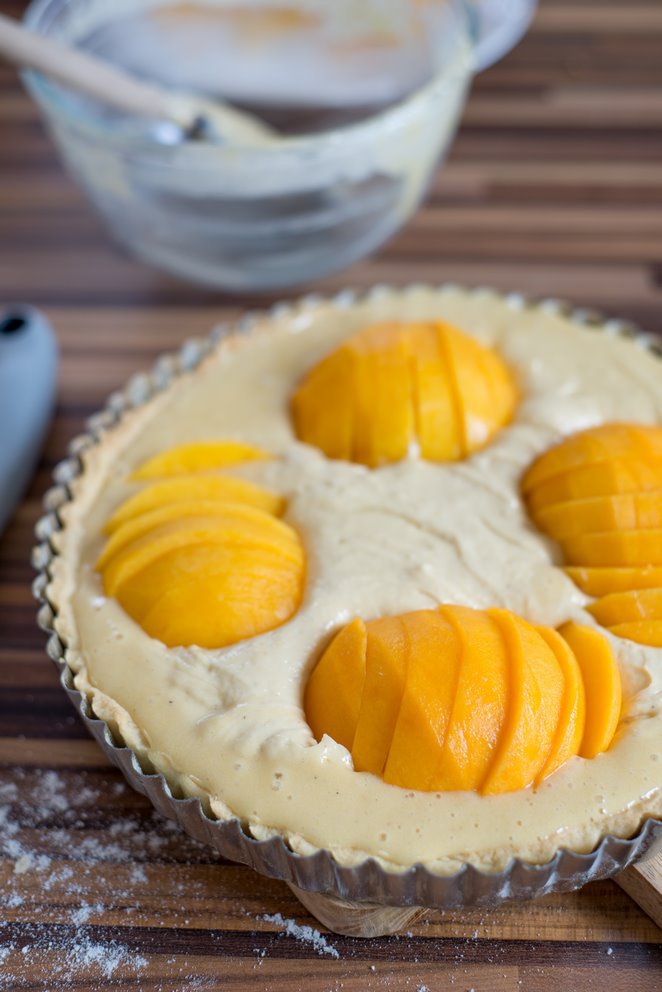  Tarte Bourdaloü Pfirsich Schritt 12 Pfirsich Tarte Vor Dem Backen