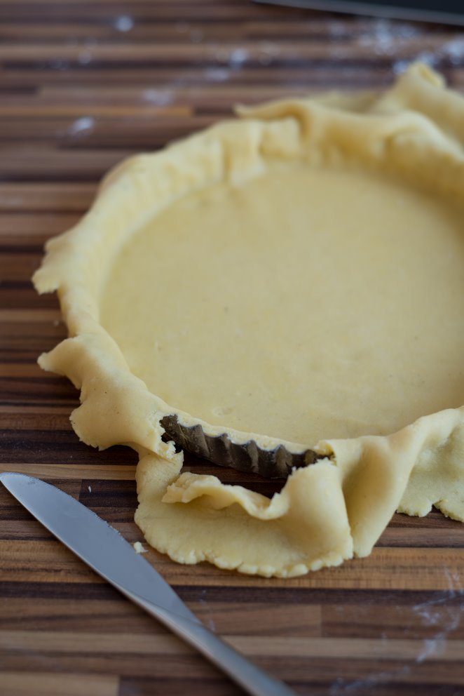  Tarte Bourdaloü Pfirsich Schritt 3 Mürbeteig In Tarteform