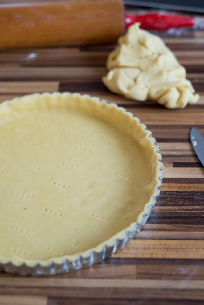 Tarte Bourdaloü Pfirsich Schritt 4 Mürbeteig In Tarteform