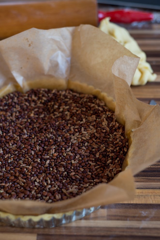  Tarte Bourdaloü Pfirsich Schritt 5 Tarteboden Mit Mandelkruste Vorber