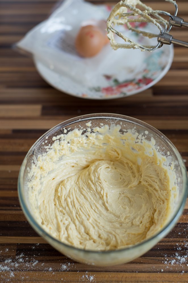  Tarte Bourdaloü Pfirsich Schritt 9 Mandelmasse In Glasschüssel