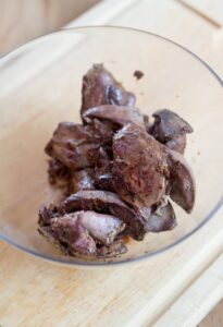 Leberwurst mit Glühwein selber machen Leberwurst mit Glühwein selber machen Leberwurst Glühwein Schritt 3 Gebratene Leber Stücke