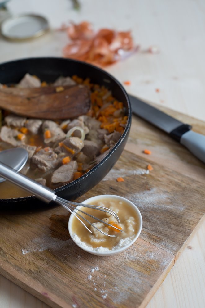 Blanquette de veau mit eingelegten Zitronen Rezept
