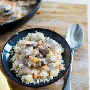 Blanquette de veau mit eingelegten Zitronen