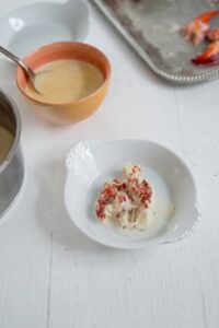 Hummer thermidor als Crème brûlée Herzhafte Creme Brulee Schritt 11 Hummerfleisch In Schale Anrichten