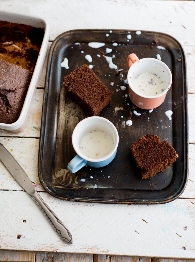 Schokoladenkuchen, oder wenn es wieder mal schnell gehen muss... Fluffige Schokolade Rezept