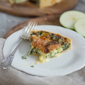 Quiche mit Spinat und Epoisses