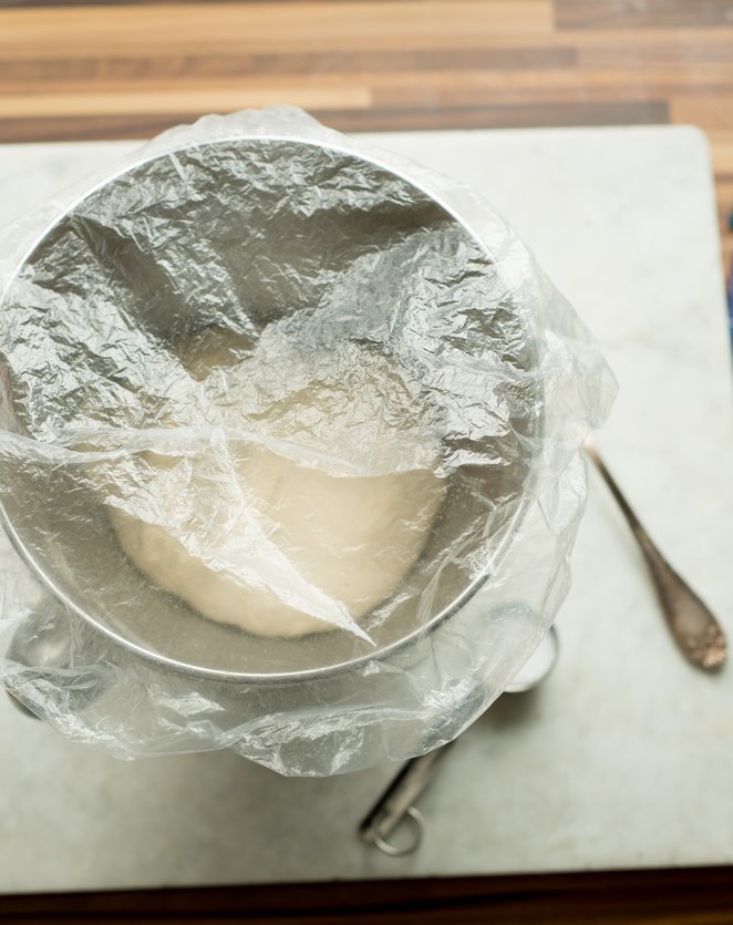 Baguette mit Sauerteig Autolyse-für-Brot-Teig