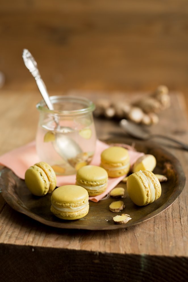  Macarons Ingwer Honig 