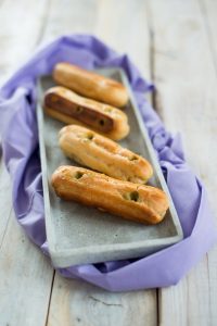 Pistazien-Éclairs - ein Vorgeschmack auf das neue Backbuch! Französische Eclair 200x300