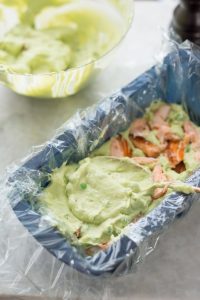 Frühlingsterrine ohne Backen mit Avocado und Lachs Frühlingsterrine ohne Backen mit Avocado und Lachs Frühlings Terrine Basteln 200x300