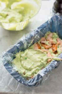 Frühlingsterrine ohne Backen mit Avocado und Lachs Frühlingsterrine ohne Backen mit Avocado und Lachs Gemüseterrine Ohne Backen Schritt 13 Avocadomasse In Terrinenform Fü