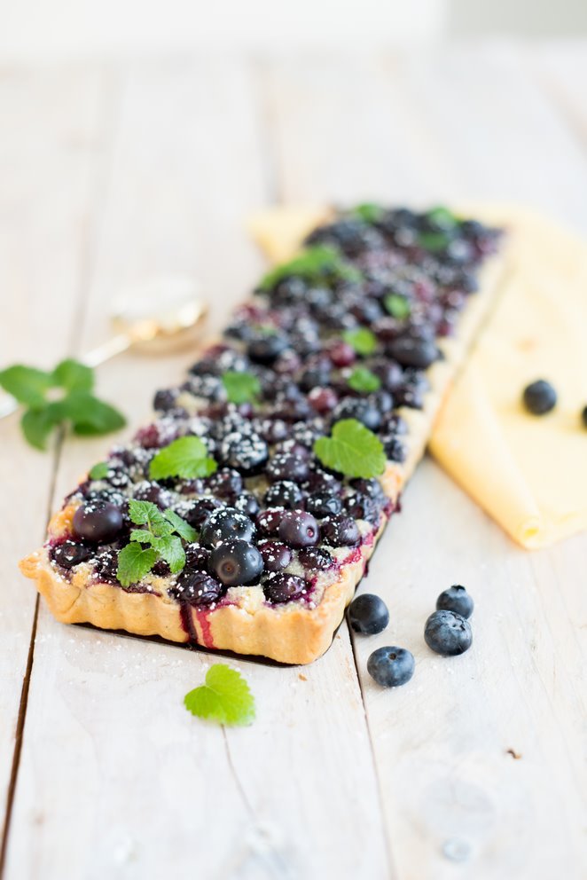 Blaubeer Tarte mit Mandelcreme Blaubeere-Tarte-