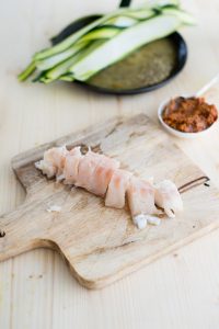Zucchini-Bonbons mit Fisch und konfierten Tomaten DSC_3844 1 Kopie 200x300