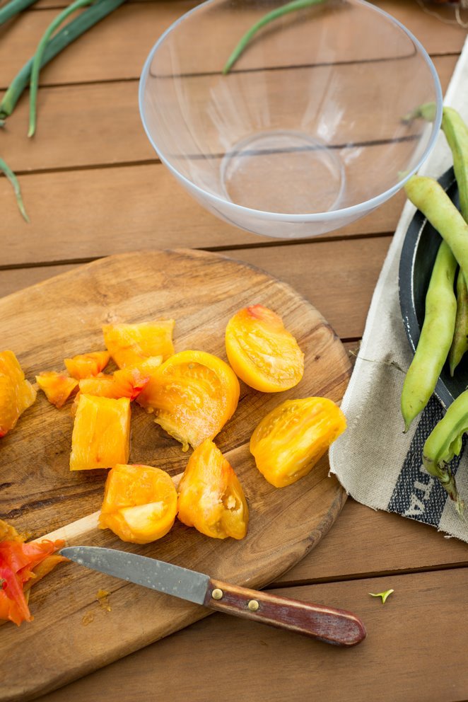 Kalte Tomatensuppe mit rosa Pfeffer  Kalte Tomatensuppe 3
