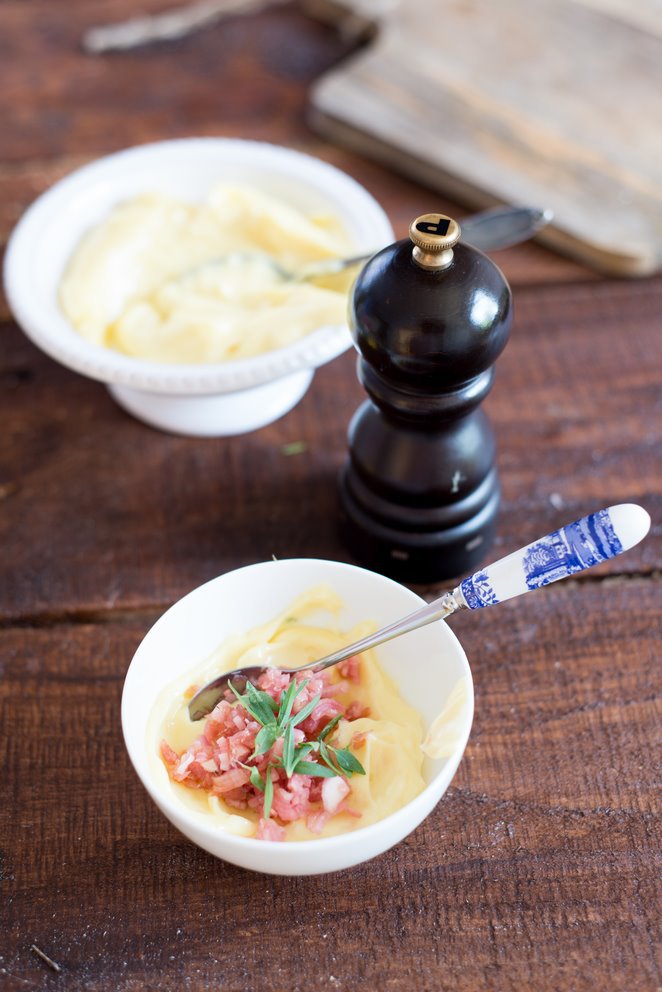 Mayonnaise Variationen für Fondue Bourguignone oder Grillfleisch (Sauce