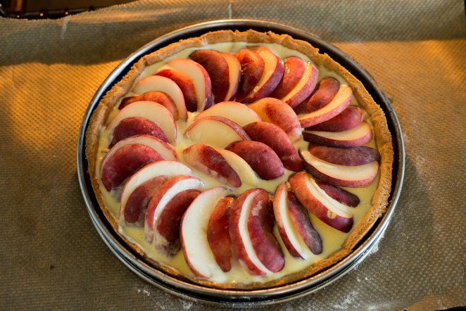 Pfirsich – Johannisbeer – Tarte für den Sommer (tarte aux pêches et aux ...