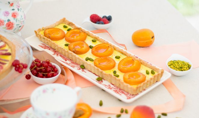Aprikosen-Pistazien-Tarte Rezept