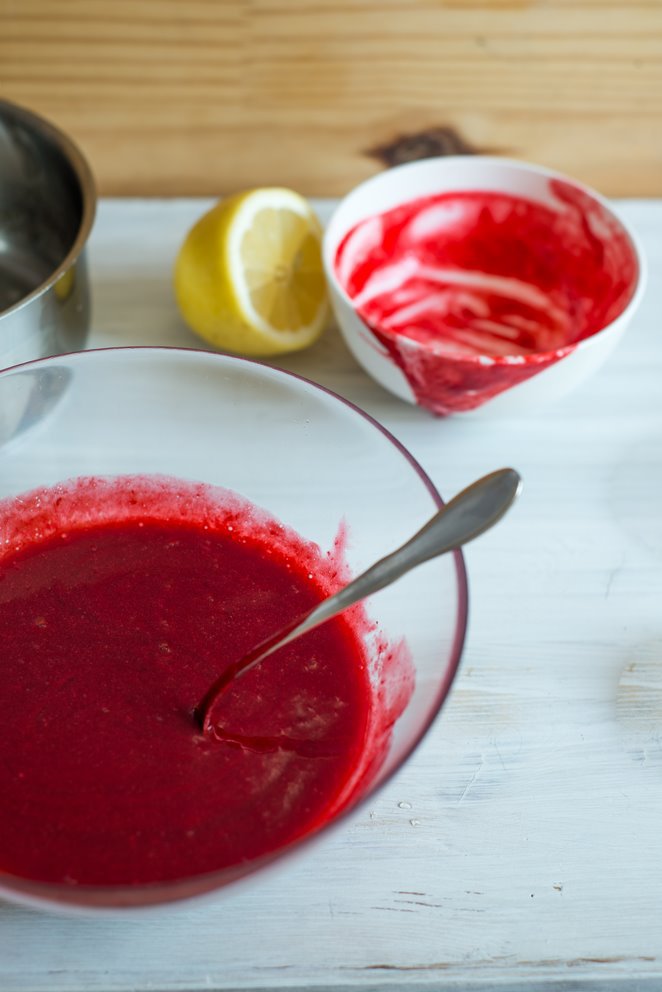  Himbeersorbet Schritte 