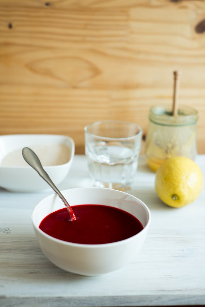  Zutaten Himbeersorbet